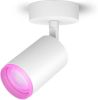 PHILIPS HUE Fugato opbouwspot wit en gekleurd licht 1-lichts wit online kopen