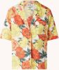 Scotch & Soda Oversized blouse van linnen met bloemenprint online kopen