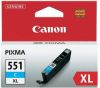 Canon inktcartridge CLI-551C-XL cyaan op blister, 695 pagina's OEM: 6444B004 online kopen