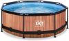 EXIT TOYS EXIT Frame Pool &#xF8, 244x76cm Hout OptiekEXIT PeakPro &#xF8, 10ft Zwart online kopen