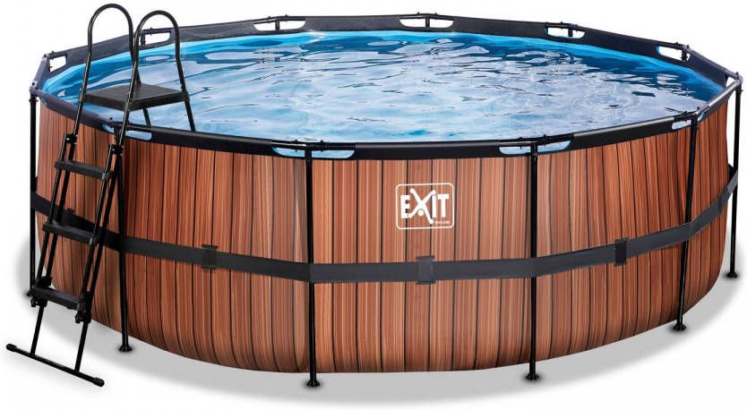 EXIT TOYS EXIT Frame Pool &#xF8, 427x122cm(12v Sand filter) houtlook online kopen
