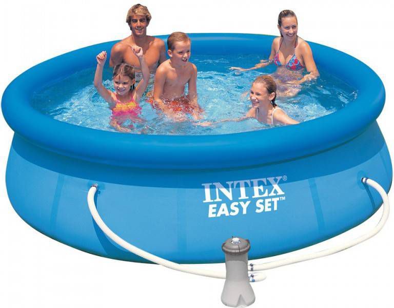 Intex opblaaszwembad met pomp 28122GN Easy 305 x 76 cm blauw online kopen