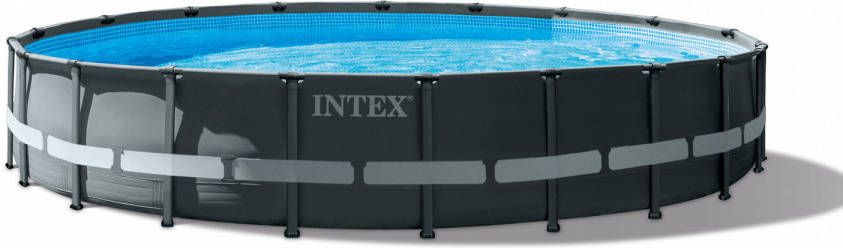 Intex Opzetzwembad Met Accessoires Ultra Xtr Frame 610 X 122 Cm Antraciet online kopen