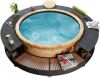 VidaXL Spa omranding poly rattan zwart online kopen