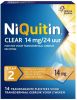 Niquitin 3x Clear Nicotinepleisters 14 mg Stap 2 14 stuks online kopen