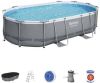 Bestway Power Steel Opzetzwembad Inclusief Filterpomp En Accessoires 488x305x107 Cm Rechthoekig online kopen