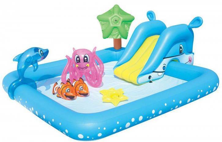 Opblaasbaar speelzwembad Fantastic Aquarium met glijbaan 239x206x86cm Bestway online kopen