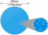 VidaXL Solar zwembadfolie drijvend rond 455 cm PE blauw online kopen