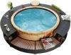 VidaXL Spa omranding poly rattan zwart online kopen