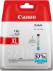 Canon inktcartridge CLI 571XL, 715 pagina&apos, s, OEM 0332C001, cyaan online kopen