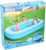 Bestway Gezinszwembad rechthoekig opblaasbaar 262x175x51cm blauw wit online kopen