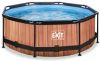 EXIT TOYS EXIT Frame Pool &#xF8, 244x76cm Hout OptiekEXIT PeakPro &#xF8, 10ft Zwart online kopen