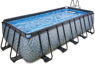 EXIT Toys Exit Stone Zwembad 540x250x122cm Met Zandfilterpomp Grijs online kopen
