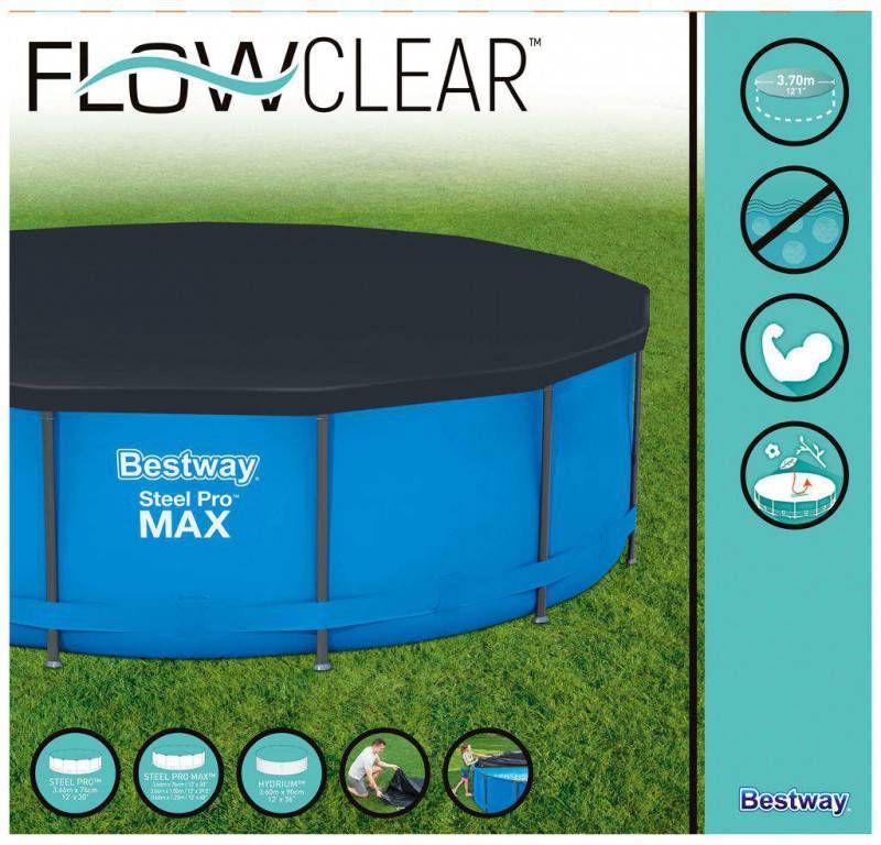 Bestway Flowclear Cover Rond 360/366 Afdekzeil Blauw online kopen