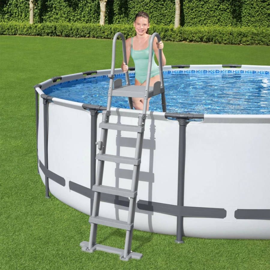Bestway Zwembadladder Flowclear met 4 treden 132 cm online kopen