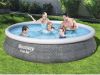 Bestway Fast Set Opblaasbaar Zwembad Inclusief Filterpomp 396x84 Cm Rattanprint Rond online kopen