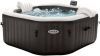 Intex Whirlpool PureSpa™ Octagon Bubble Jet PureSPA "Jet + Bubble Deluxe" octagon, onyx black 6 delig, øxh 201x71cm, met zoutwatersysteem(set ) online kopen