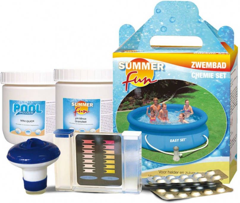 Bestway Summer Fun Starset Chemie Zwembad Onderhoud Blauw online kopen
