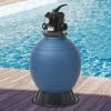 VidaXL Zwembadzandfilter Met 6 positie Ventiel 460 Mm Blauw online kopen