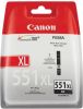 Canon inktcartridge CLI-551BK-XL zwart op blister, 950 pagina's OEM: 6443B004 online kopen