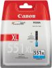 Canon inktcartridge CLI-551C-XL cyaan op blister, 695 pagina's OEM: 6444B004 online kopen