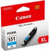 Canon inktcartridge CLI-551C-XL cyaan op blister, 695 pagina's OEM: 6444B004 online kopen