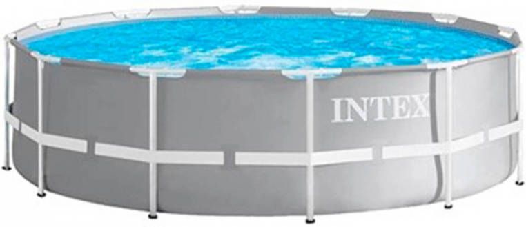 Intex opzetzwembad met pomp Prism Frame Ø305 x 76 cm grijs online kopen