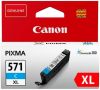 Canon inktcartridge CLI 571XL, 715 pagina&apos, s, OEM 0332C001, cyaan online kopen